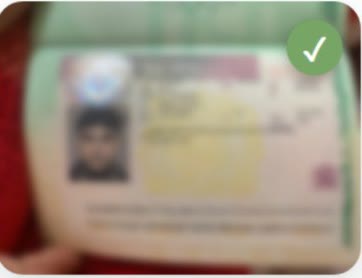 Student visa approval for Talha, document blurred for privacy